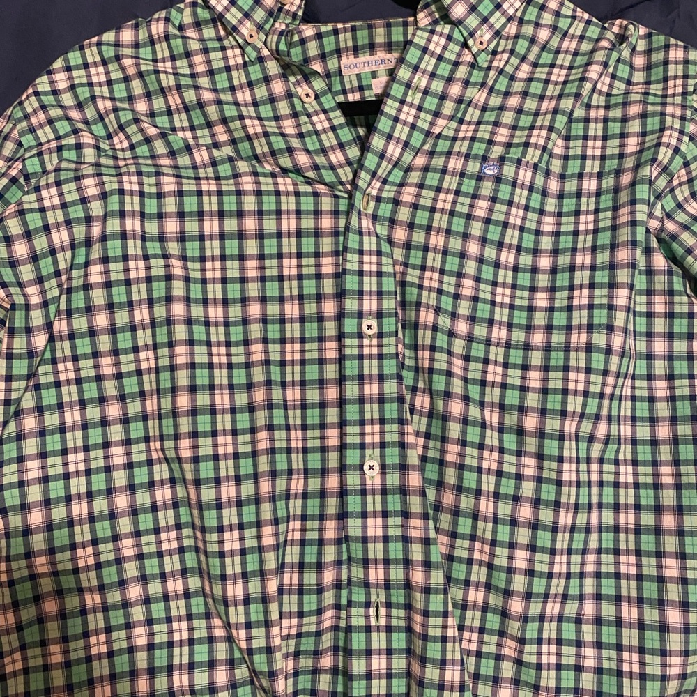 Southern Tide Long Sleeve Button Down Shirt Size Medium